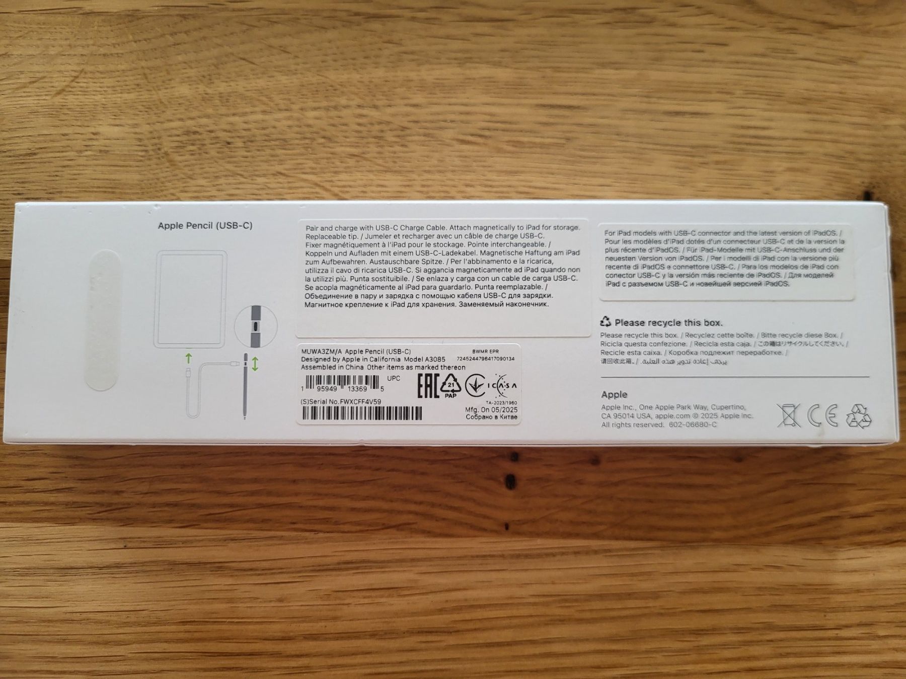 Apple Bleistifte, Farbstifte & Kreide: Apple Pencil (USB-C) – Gebraucht aus Marin-Epagnier von chi_jnv7 2