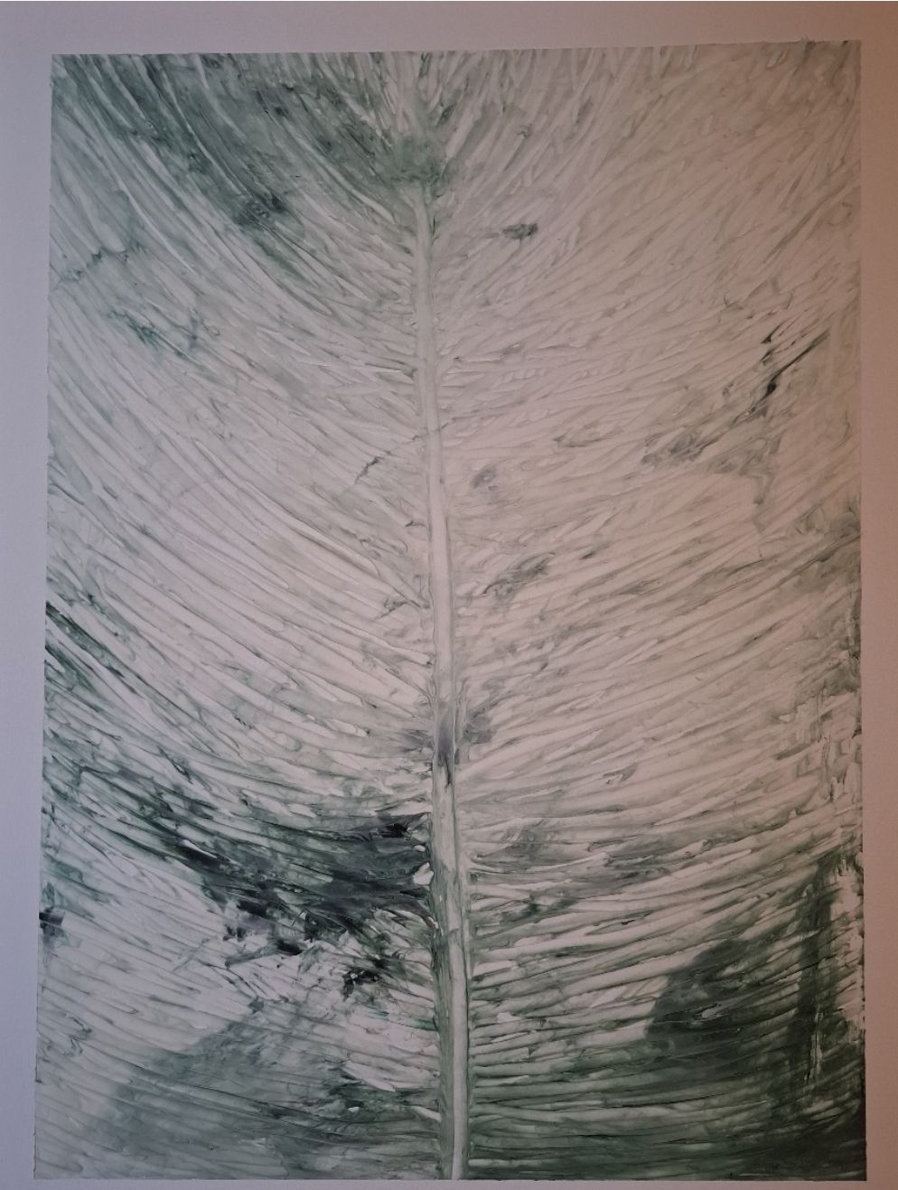 Dipinti: Bild Palmenblatt Muster abstrakt modern **Original** – Nuovo (secondo la descrizione) da Niederstocken venduto da Cocos_nut