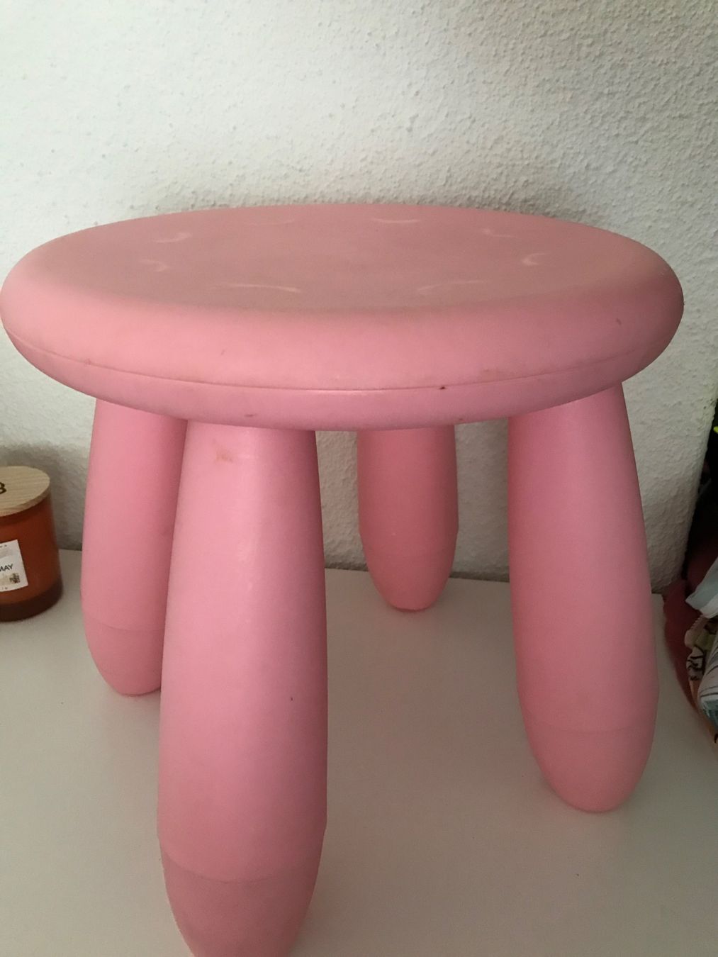 Ikea Sgabelli: Kinder Hocker Stuhl MAMMUT von IKEA rosa – Usato da Emmenbrücke venduto da Hathor123