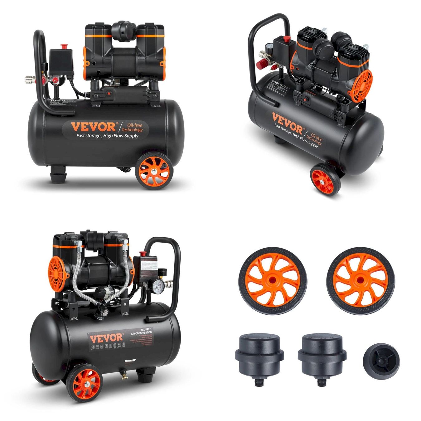 Compresseurs: VEVOR 2-900F18 Flüsterkompressor 8bar18L – Neuf avec emballage d'origine à Bottighofen par zaap 8