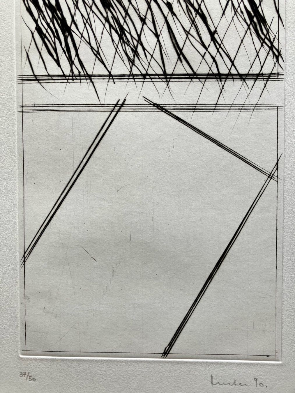 Grafica & Litografie: Radierung von Werner Hurter, Winterthur  1990 – Usato da Winterthur venduto da Barunggeli 4