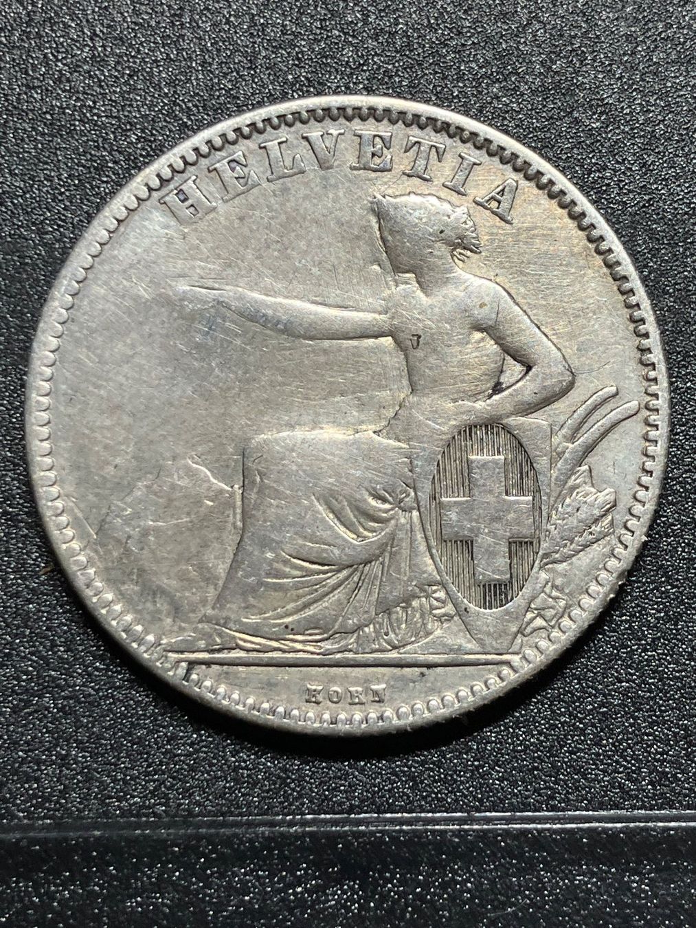 Tutti le monete: 2 Franken  1860    ss/vz – Usato da untervaz venduto da Wingert