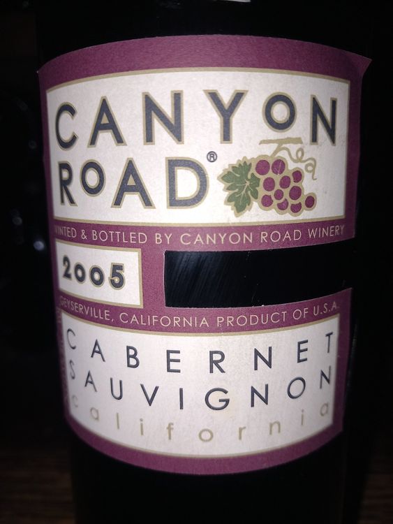 Canyon Road Cabernet-sauvignon 2005 | Kaufen Auf Ricardo