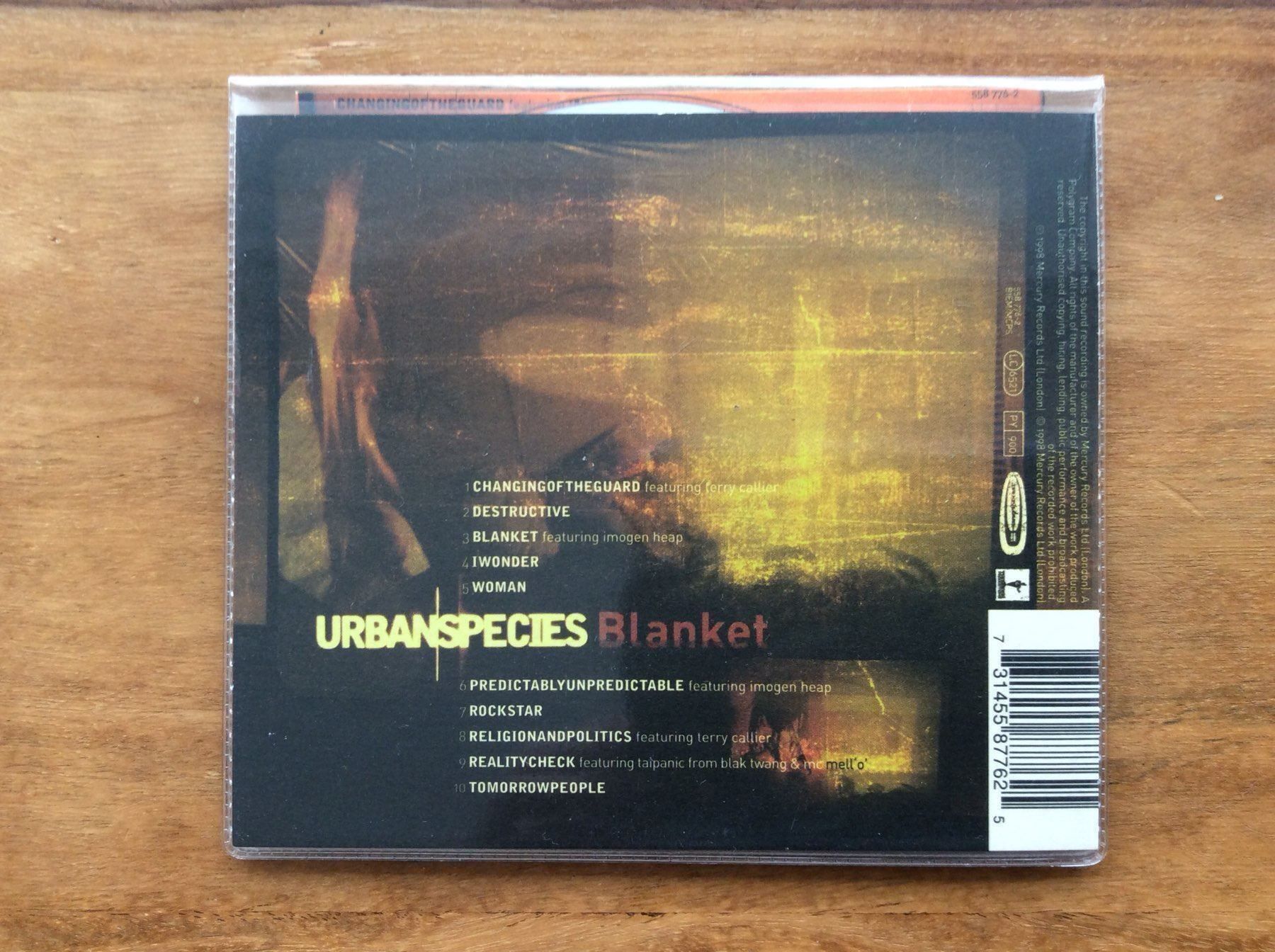 CD: CD Urbanspecies - Blanket – Usato da Horgen venduto da flyingpenguin2000 1