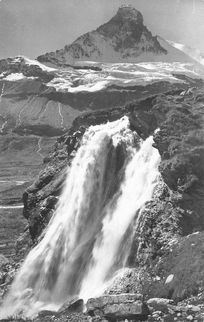 Cartoline postali: Zermatt (VS) Z'Mutt-Fall mit Matterhorn – Usato da Biasca venduto da Blenio71