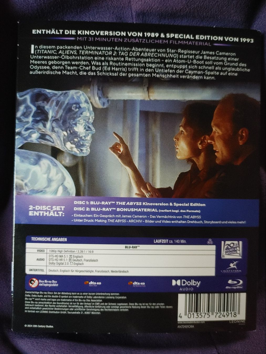 Tous les DVDs: The Abyss (Release 2024) - Blu Ray – D'occasion à Ibach par FinrodTaralom 1
