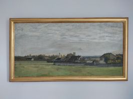 Gemälde - Öl auf Leinwand / Rahmen vergoldet!