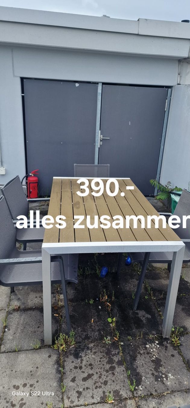 Set di tavolo e panche: Gartentisch mit Stühlen, Top Zustand, Abholbereit! – Usato da Bern venduto da mrd_5fyz