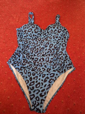 Badeanzug Leo Print blau Grösse XXL neu