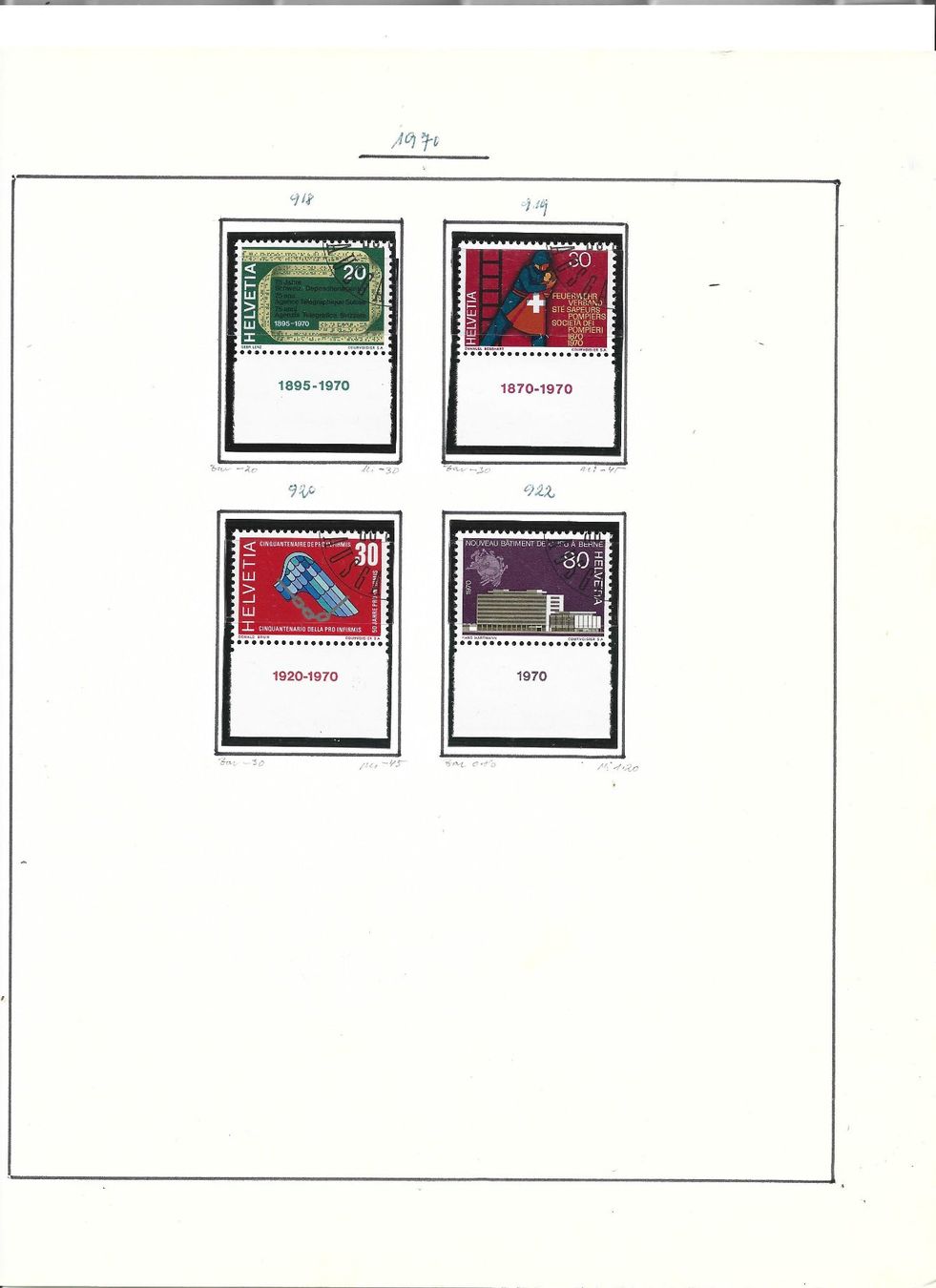 Tutti i francobolli: timbres poste, divers série – Usato da Delemont venduto da toutdubon11 2