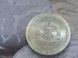 German Democratic Republic (DDR) 20 Mark 1987 750 J. Berlin