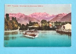 Thunersee - Scherzlingen - Blüemlisalp - Dampfschiff  - 1910