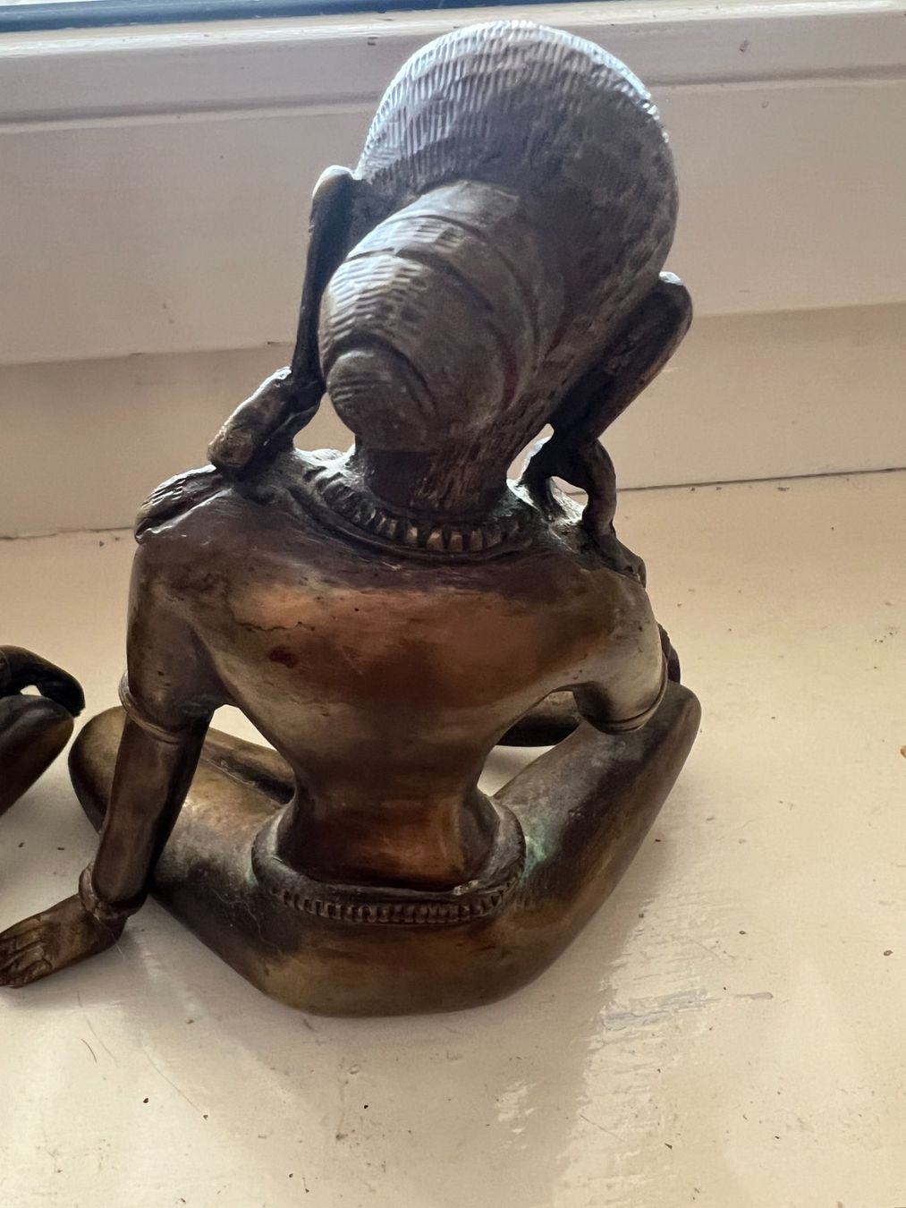 Statuette: Zwei massive Messingfiguren der Göttin Parvati – Usato da Boppelsen venduto da vanrijn 4