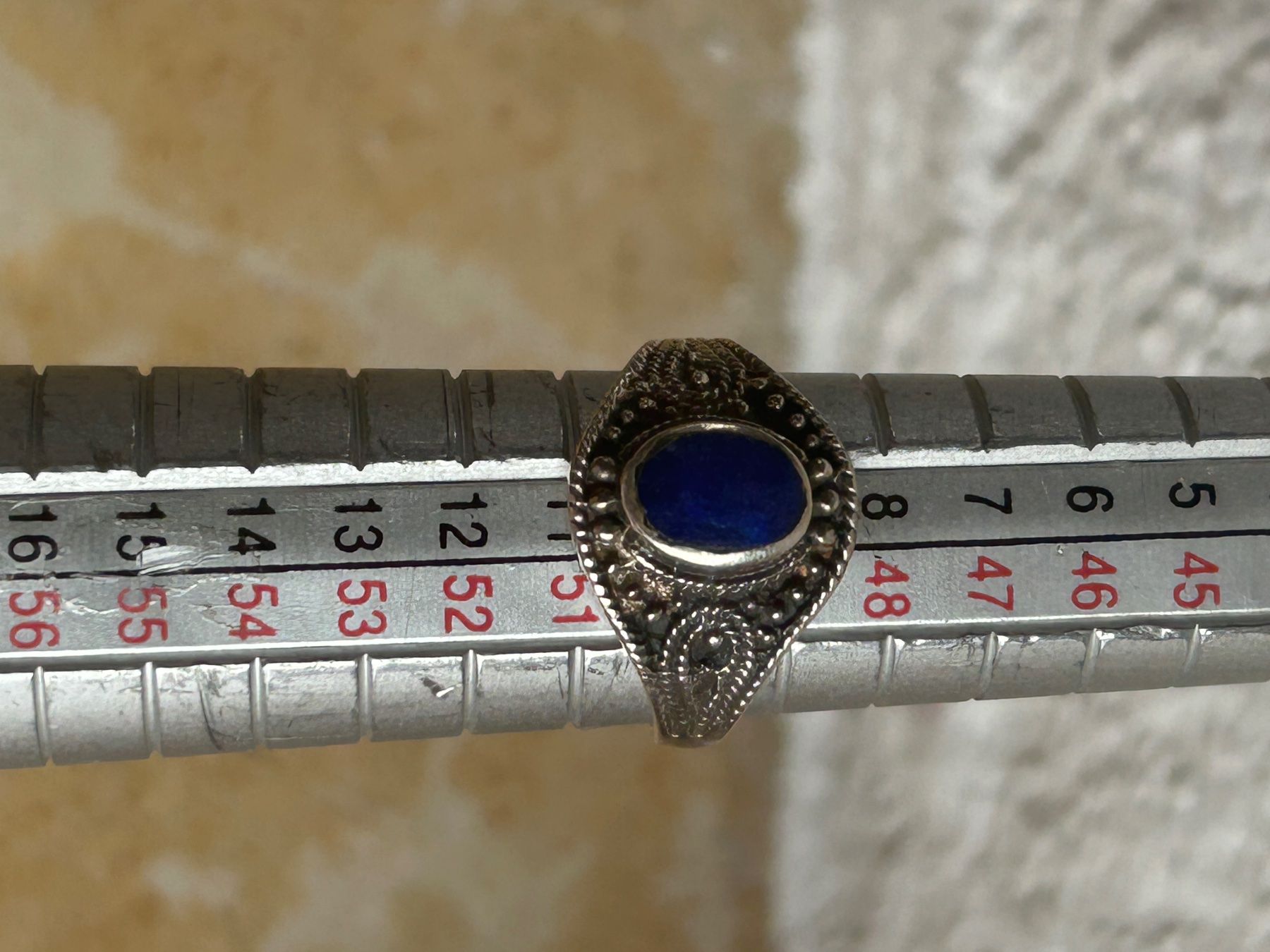 Ringe: Silberring Lapislazuli Vintage (Grösse 50) – Gebraucht aus Dittingen von Bellevista 5