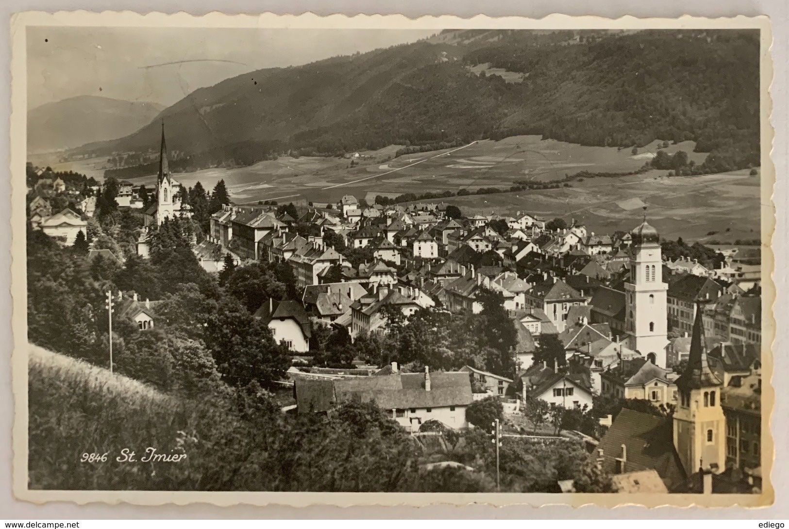 Ansichtskarten: ST IMIER - 1950 – Gebraucht aus Lutry von Ediego