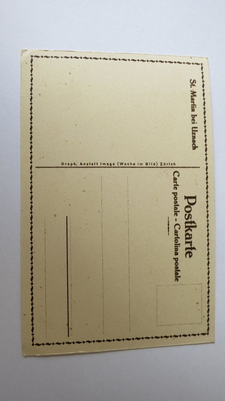 Cartoline postali: Uznach - St. Martin - um ca. 1940 – Usato da Jona venduto da centumprata 1