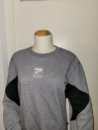 Puma Sweatshirt, Grau/Schwarz, Grösse L – Top Zustand!