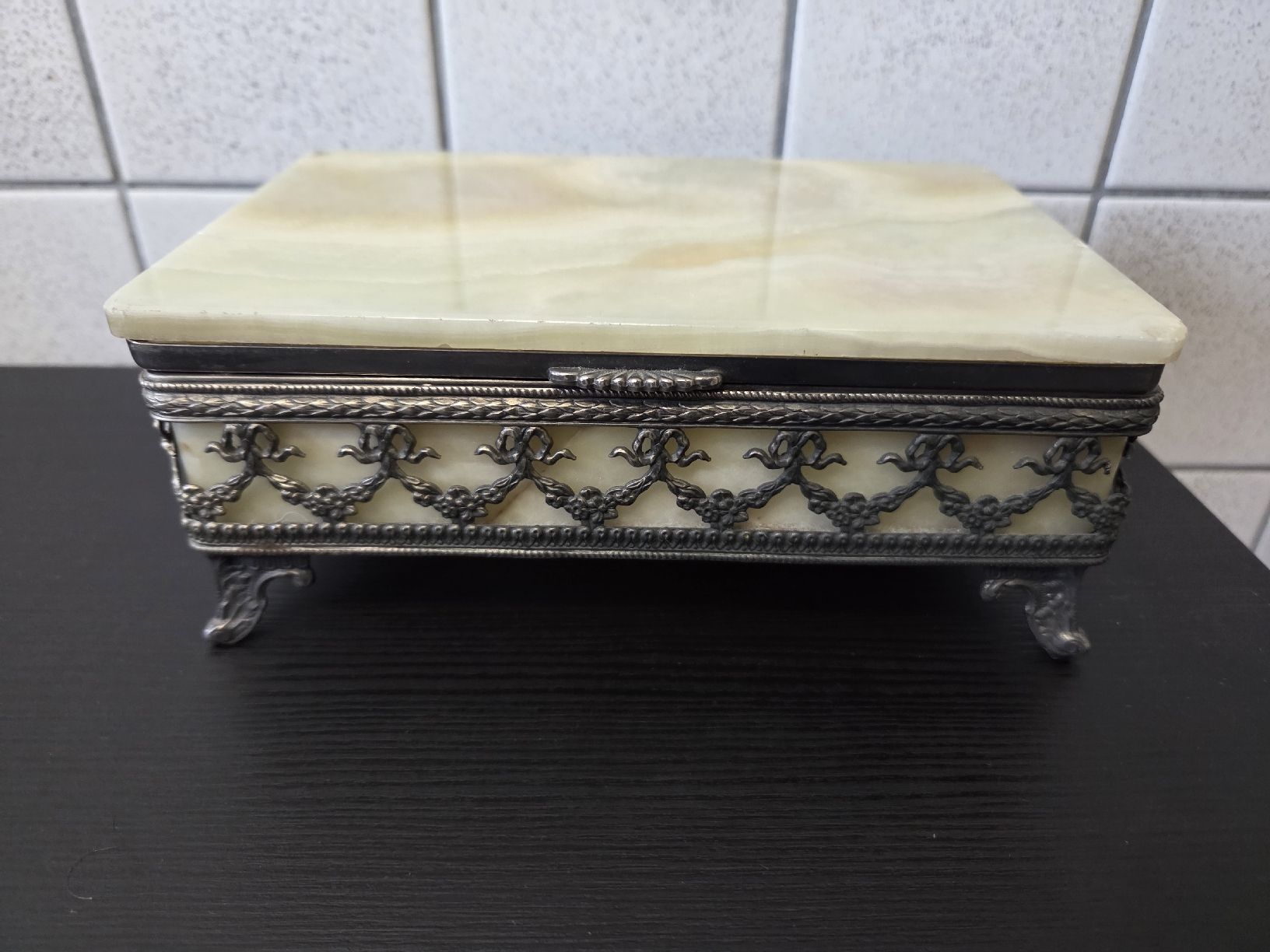 Portagioie: Schmuckdose Onyx Marmor Vintage – Usato da Dietikon venduto da Allegra34