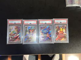 4 Pokemon Karten PSA 10 Japanisch Set neu SEQUENTIELL