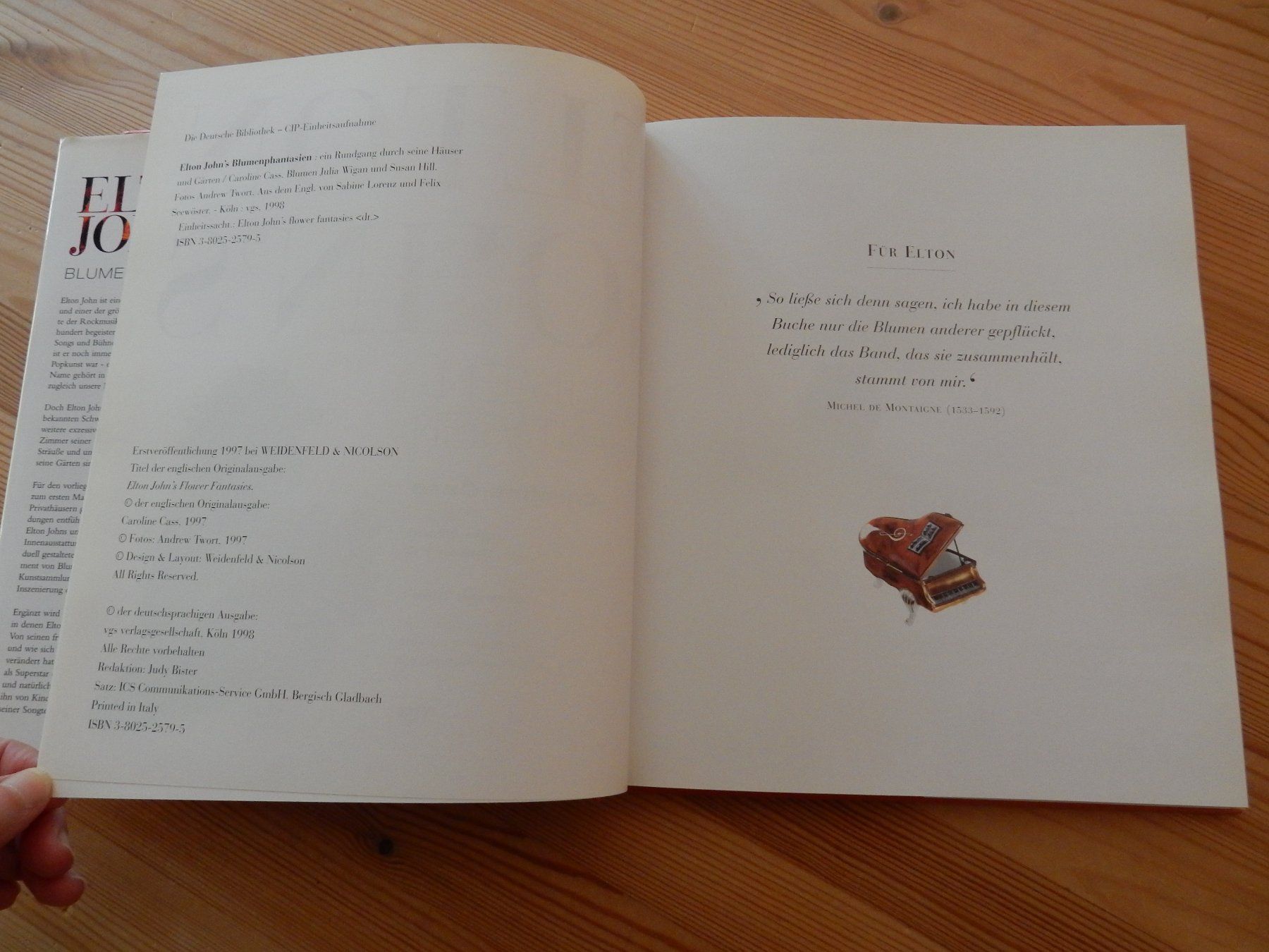Libri: Buch Gartenbuch: Elton John's Blumenphantasien Interior – Usato da Jona venduto da JOberg_25 1