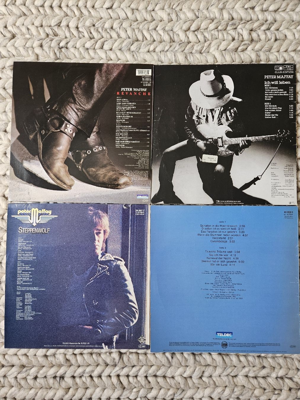 Dischi in vinile: Peter Maffay Schallplatten-Sammlung: 4 Alben – Usato da Wettingen venduto da Sk8ertomda 1