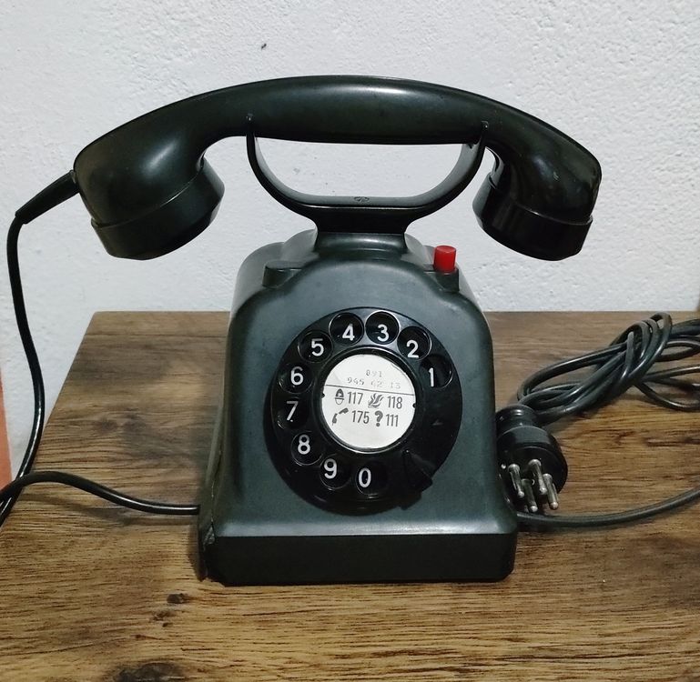 Antikes Bakelit Telefon Wählscheiben Telefon Nostalgie Retro (Gebraucht