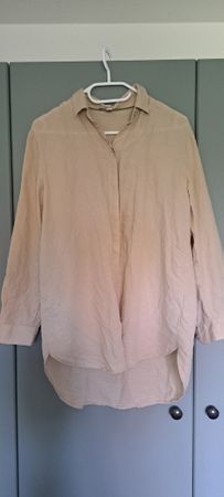 Damen Bluse Esprit Leinenmix beige