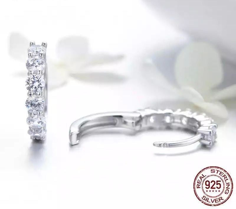 Orecchini pendenti & Orecchini a lobo: silber ohrring mit zirkonia – Usato da St. Gallen venduto da yatoot26 2