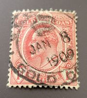 Goldküste 1913 alte briefmarke