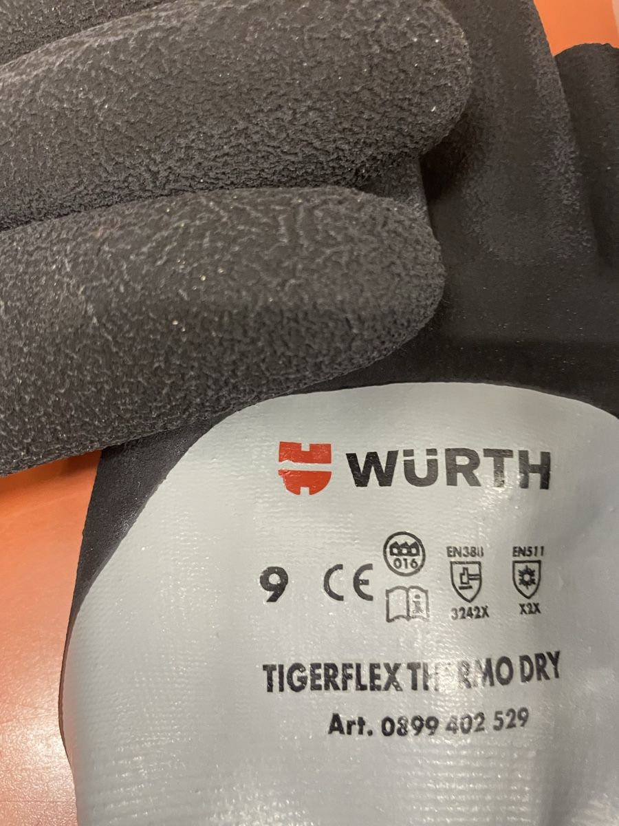 Würth Sonstige Accessoires für Herren: Würth Arbeitshandschuhe tigerflex thermo / dry Gr. 9 – Neu (gemäss Beschreibung) aus Hugelshofen von Suimosa 4