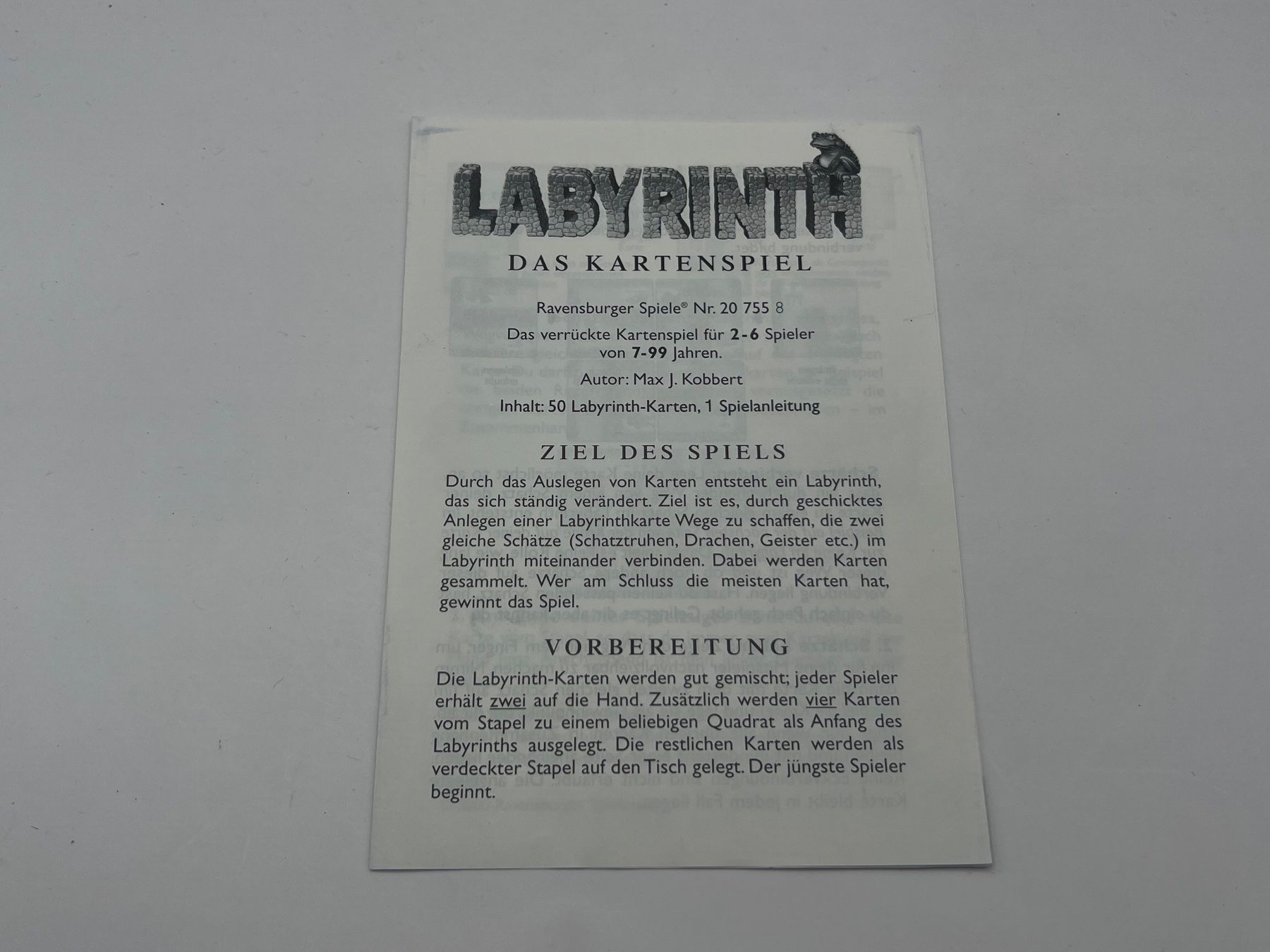 Ravensburger Giochi: LABYRINTH Das Kartenspiel Ravensburger – Nuovo (secondo la descrizione) da Vaduz venduto da NotNeeded 3