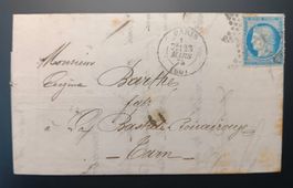 FRANKREICH FALTBRIEF 1875
