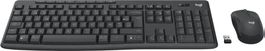 Logitech Tastatur Maus Set schwarz kabellos AZERTY Layout