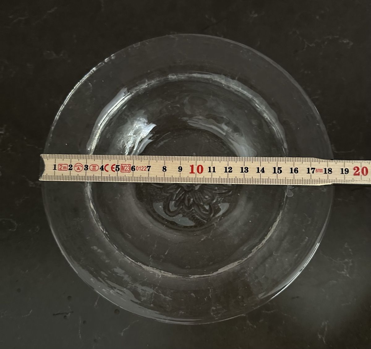 Glasi Hergiswil Ciotole: Glas Schale mit Blumenmuster, Glasi Hergiswil – Usato da Bern venduto da han_v82v 1