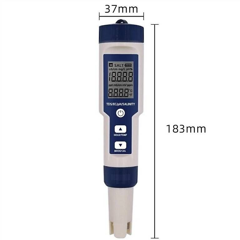 Misurare: Portofrei Digital PH TDS EC Messgerät 5in1 Wassertester – Usato da Kirchdorf AG venduto da suntory010 6