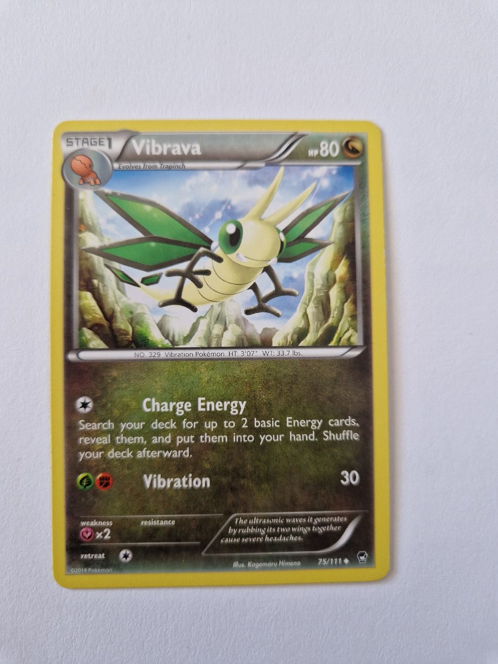 Pokémon Sammelbilder & Trading cards: Vibrava - Furious Fists - EN  – Neu (gemäss Beschreibung) aus Romont FR von raj_sjv9