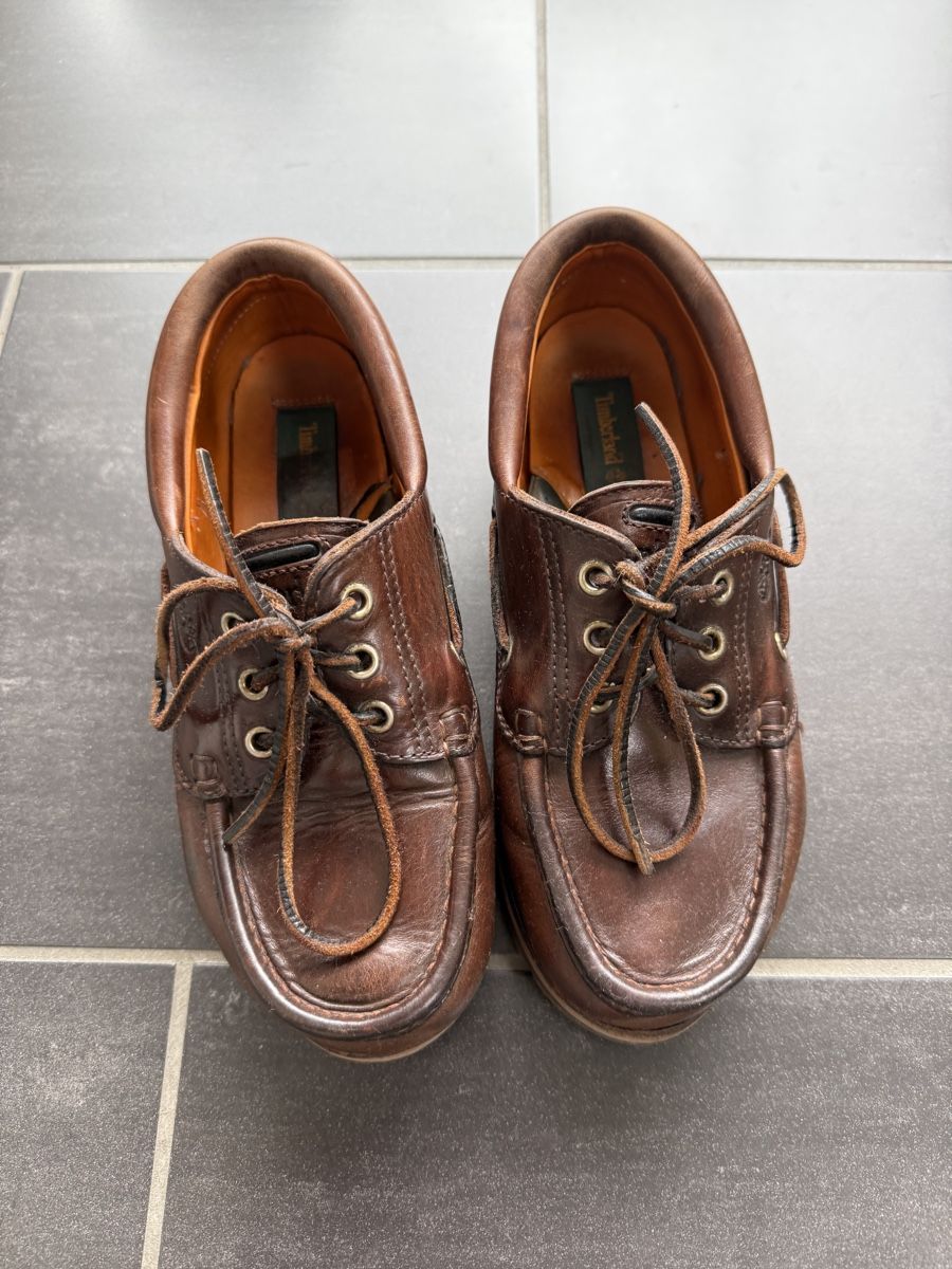 Damenschuhe: Timberland Bootsschuhe Leder braun – Gebraucht aus Russikon von manureloop