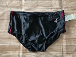 🆕️ Lahco Herren Badehose (S) 46/48 - Schwarz/Rot (D4)