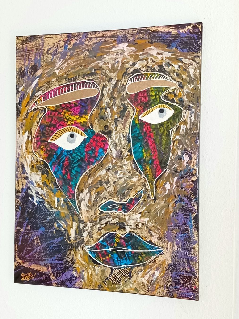Dipinti: Acryl Gemälde Portrait Kunst Unikat – Usato da Pratteln venduto da mal_8lly
