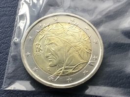 2 Euro Italien 2024 unzirkuliert Dante Alighieri