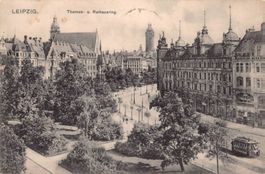 Gruss aus LEIPZIG - Thomas- u. Rathausring, schöne Postkarte