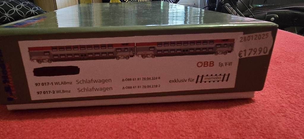 Modellini di ferrovie: ÖBB Schlafwagenset's – Usato da Ebikon venduto da Mr.Busdriver