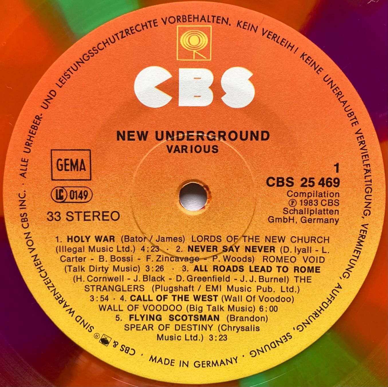 Schallplatten: DIVERS ARTISTES - NEW UNDERGROUND – Gebraucht aus Poliez-Pittet von Newtown-Records 3