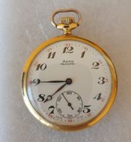 Vintage Taschenuhr AERO Neuchâtel – vergoldet – 17 Jewels