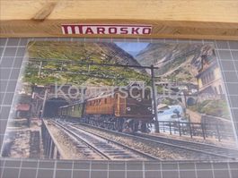 AK Göschenen mit Zug, Schweizerische Bundesbahnen SBB, Klein