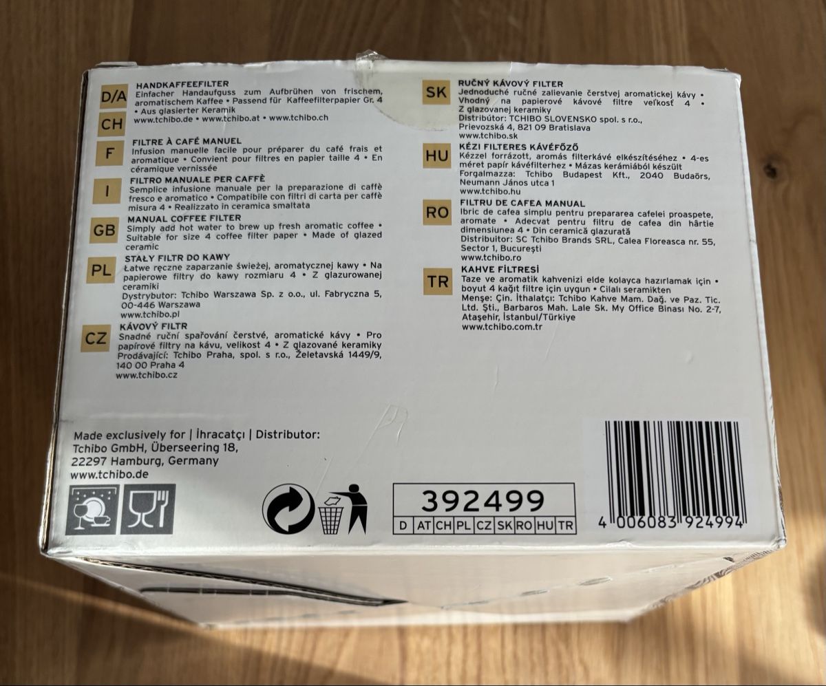 Altro per la casa: Kaffeefilter Gr. 4 / coffee filter size 4 – Nuovo (secondo la descrizione) da Kilchberg ZH venduto da ben_pc68 9