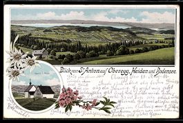 Litho Oberegg, Kapelle St. Anton, Blick 
