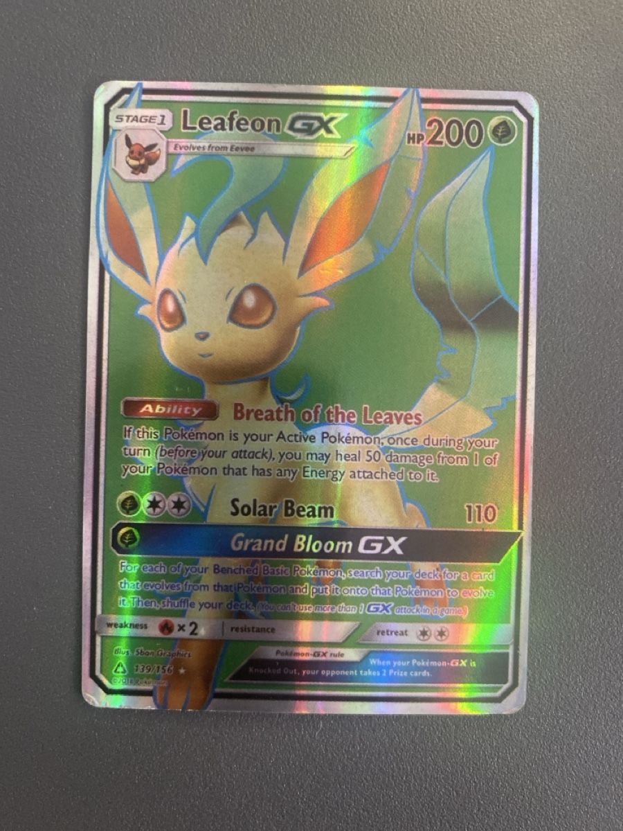 Pokémon Sammelbilder & Trading cards: Leafeon GX – Gebraucht aus Tägerig von oiluig83