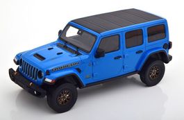 Jeep Wrangler Rubicon 392 seit 2021 blau / schwarz   1:18