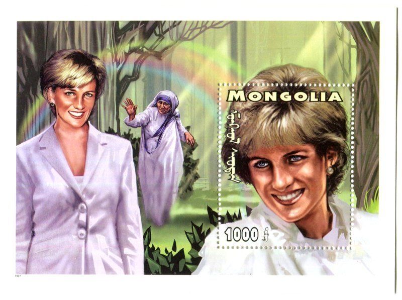 Alle Briefmarken: Block "Lady Diana". Mongolei. – Neu und originalverpackt aus Basel von Butsch5